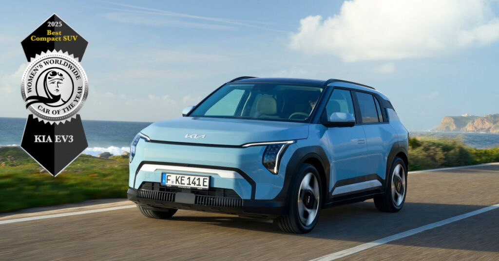 Kia EV3: Mejor SUV Compacto en los premios Women's Worldwide Car of the Year 2025